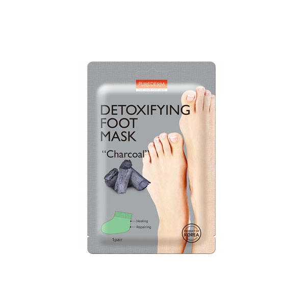 0008_ADS735_Detoxifying-Foot-Mask_Charcoal ماسک پا زغال Detoxifying پیوردرم Purederm - Image 1