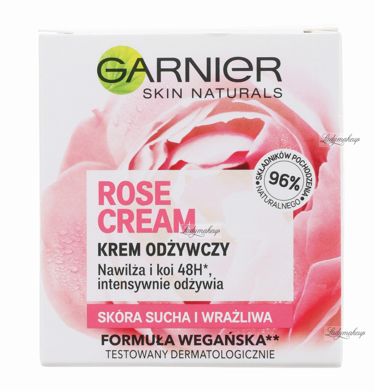 122468_800_GARNIER_-_rose_Cream_-_daily_sootjing_care_-_Krem_nawil_aj_cy_do_sk_ry_suchej_i_wra_liwej_-_3600542045544 کرم آبرسان گل رز مناسب پوست های خشک و حساس گارنیر - Image 1