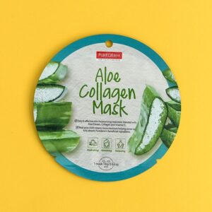 ماسک ورقه ایی کلاژن آلوئه ورا purederm aloe collagen mask