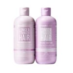 ست شامپو و نرم کننده هیربرست Hairburst بنفش مخصوص موهای فر و مجعد حجم 350ml | ضد ریزش، حفظ فر مو، بدون سولفات، ترمیم قوی