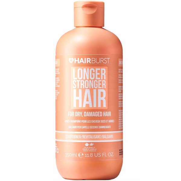Hairburst-For-Dry-Damaged-Hair-Conditioner-3 نرم کننده هیربرست Hairburst نارنجی مخصوص موهای خشک و آسیب دیده با رنگ و حرارت حجم 350ml | رشد مو، ضد ریزش، بدون سولفات، ترمیم قوی - Image 1