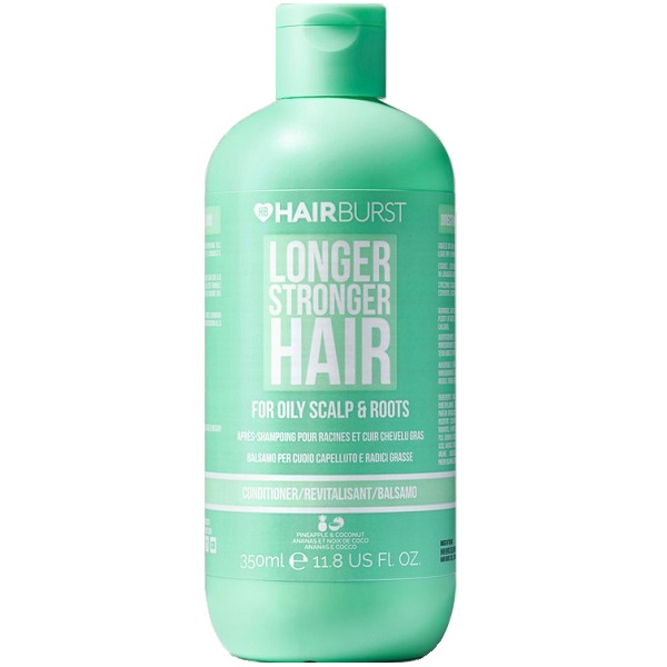Hairburst-For-Oily-Scalp-And-Roots-Conditioner-1 نرم کننده هیربرست Hairburst پسته ای ضد چربی، اسکالپ و شوره حجم 350ml | ضد ریزش، پاکسازی کف سر و بازسازی مو - Image 1