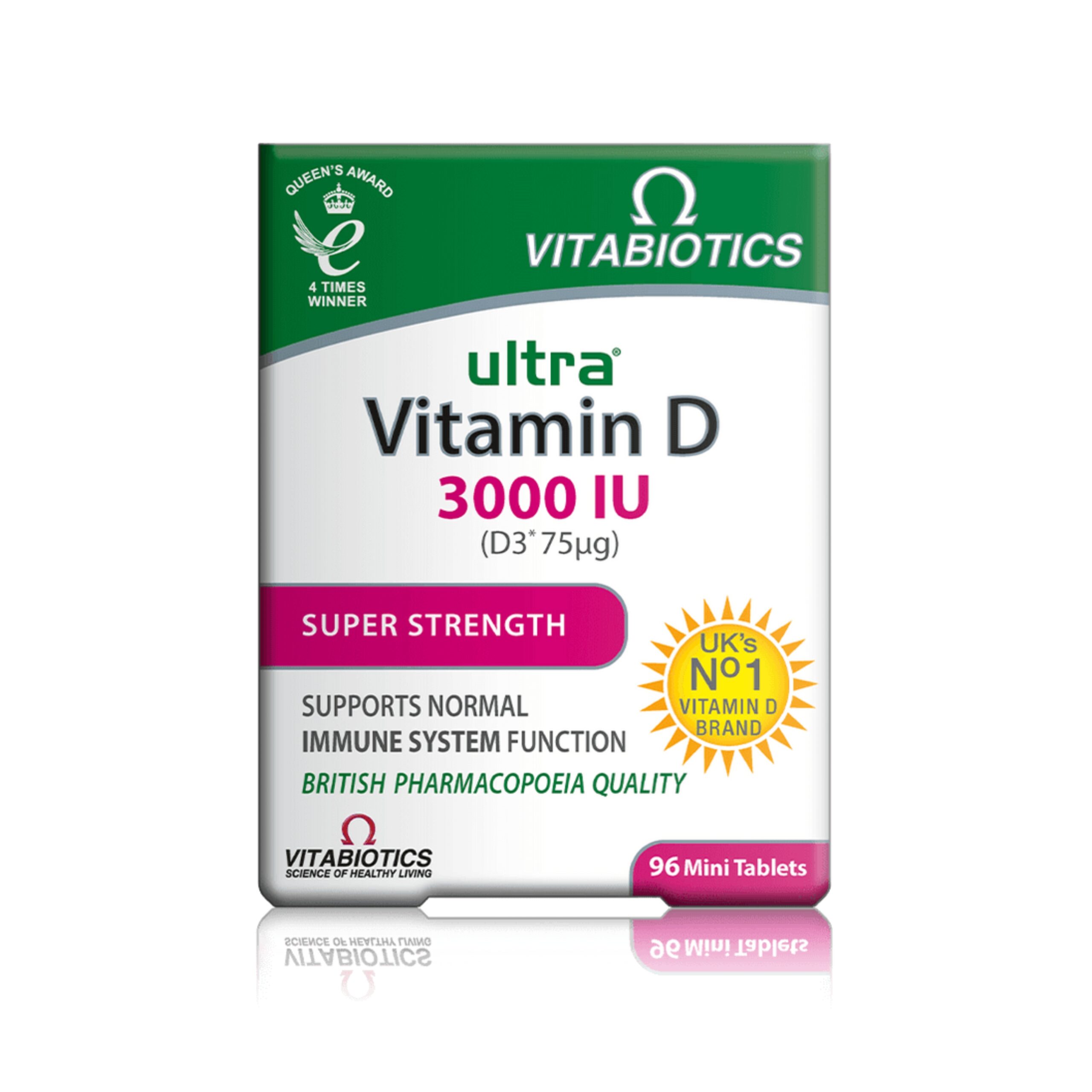 20230620_191112 ویتامین دی ویتابیوتیکس Vitamin D ultra 3000 IU محصول انگلیس ۹۶عددی - Image 1